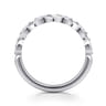 14k White Gold Diamond Matching Wedding Band - 0.23 ct
