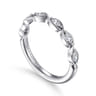 14k White Gold Diamond Matching Wedding Band - 0.23 ct