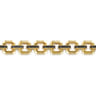 14k Yellow Gold Men's Link Chain Tennis Bracelet with Black Spinel Connectors