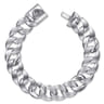 14mm 925 Sterling Silver Men's Solid Flat Heavy Link Chain Bracelet