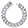 14mm Sterling Silver Solid Flat Heavy Chain Bracelet