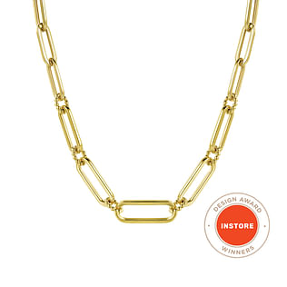 17-inch-14K-Yellow-Casted-Gold-Bujukan-Ball-Link-and-Hollow-Paperclip-Link-Chain-Necklace1