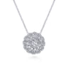 18 inch 14K White Gold Diamond Necklace - 1.1 ct
