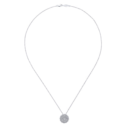 18 inch 14K White Gold Diamond Necklace