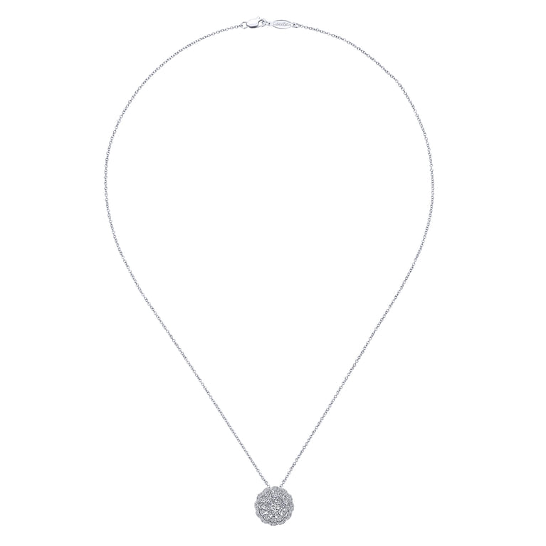18 inch 14K White Gold Diamond Necklace - 1.1 ct - Shot 2
