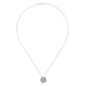 18 inch 14K White Gold Diamond Necklace - 1.1 ct