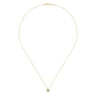 18 inch 14K Yellow Gold Diamond Square Pendant Necklace - 0.11 ct