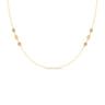 18 inch 14K Yellow Gold Diamond Station - 0.21 ct
