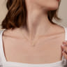 18 inch 14K Yellow Gold Open Clover Diamond Pendant Necklace - 0.28 ct