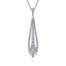 18 inch 18K White Gold Diamond Statement Necklace - 4.74 ct
