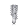 18K White Gold Baguette Diamond Fashion Ring - 1.6 ct