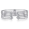 18K White Gold Diamond Bangle - 2.43 ct