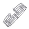 18K White Gold Diamond Bangle - 2.43 ct