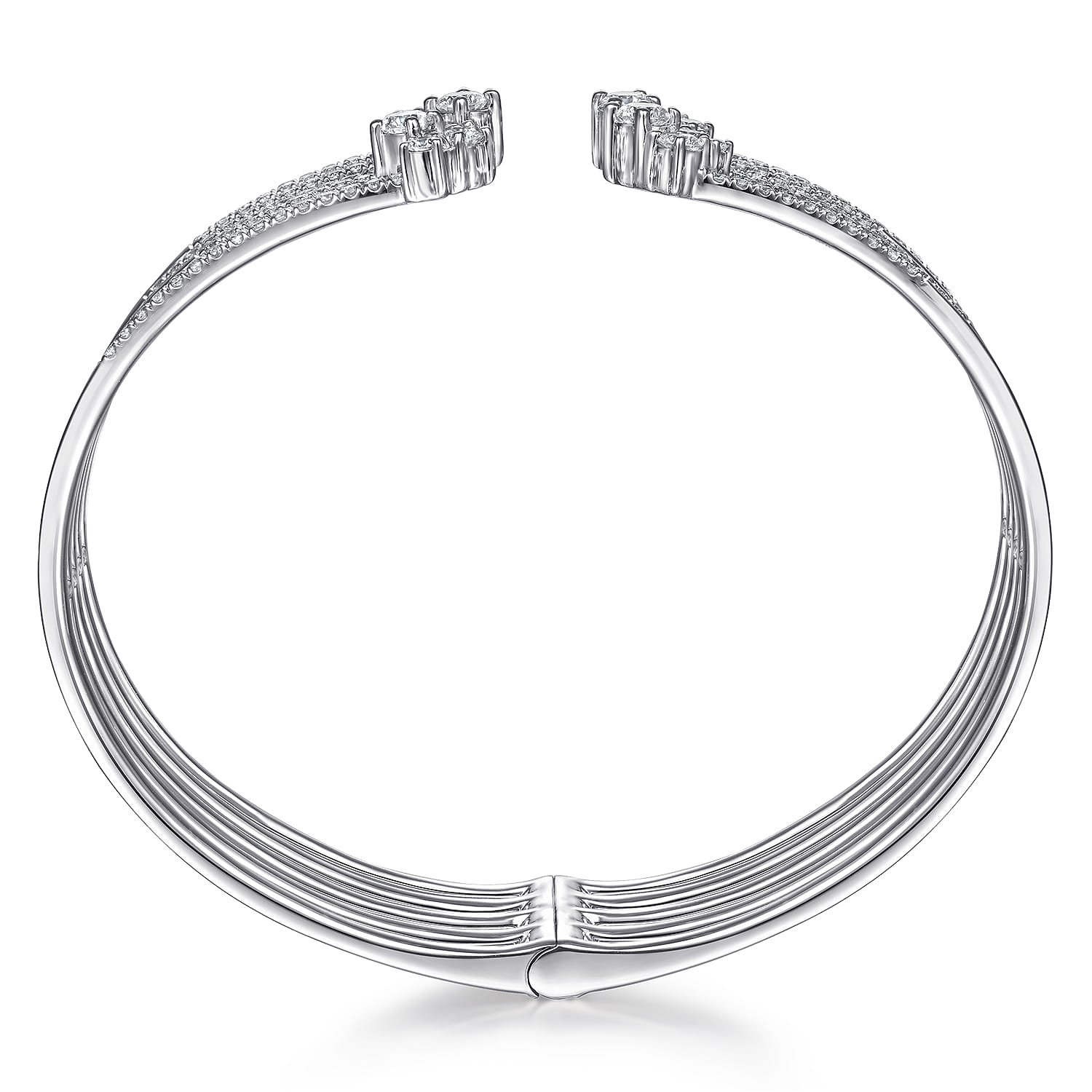 18K White Gold Diamond Bangle - 2.43 ct - Shot 3