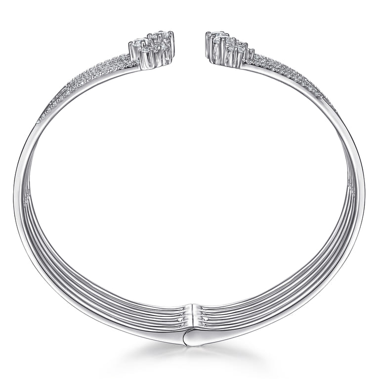 18K White Gold Diamond Bangle - 2.43 ct - Shot 3