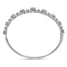 18K White Gold Diamond Bangle - 2.6 ct