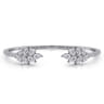 18K White Gold Diamond Bangle - 2.8 ct