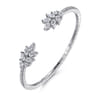 18K White Gold Diamond Bangle - 2.8 ct