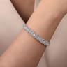 18K White Gold Diamond Bangle - 4.5 ct