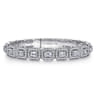 18K White Gold Diamond Bangle - 4.5 ct