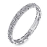 18K White Gold Diamond Bangle - 4.5 ct