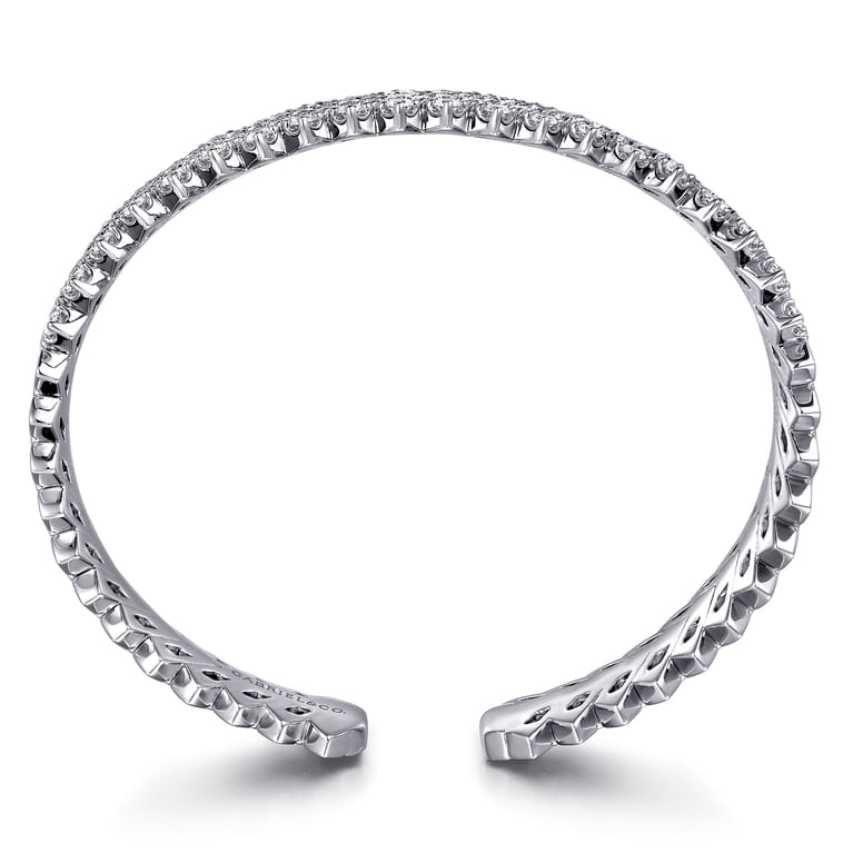 18K White Gold Diamond Bangle - 4.08 ct - Shot 3