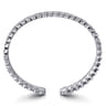 18K White Gold Diamond Bangle - 4.08 ct