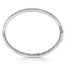 18K White Gold Diamond Bangle - 3.5 ct