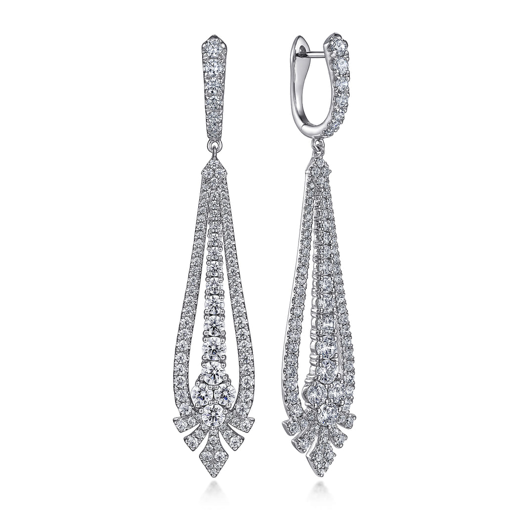 18k White Gold Kaslique Drop SKU: EG14568W84JJ Gabriel