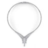 18K White Gold Diamond Choker Necklace - 4.57 ct