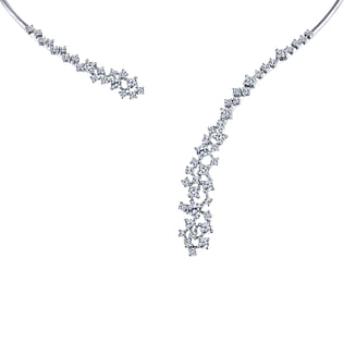 18K-White-Gold-Diamond-Cluster-Open-Choker-Necklace1