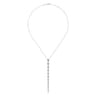 18K White Gold Diamond Drop Necklace - 2.71 ct