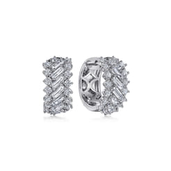 18K White Gold Diamond Earrings