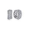 18K White Gold Diamond Earrings - 1.85 ct