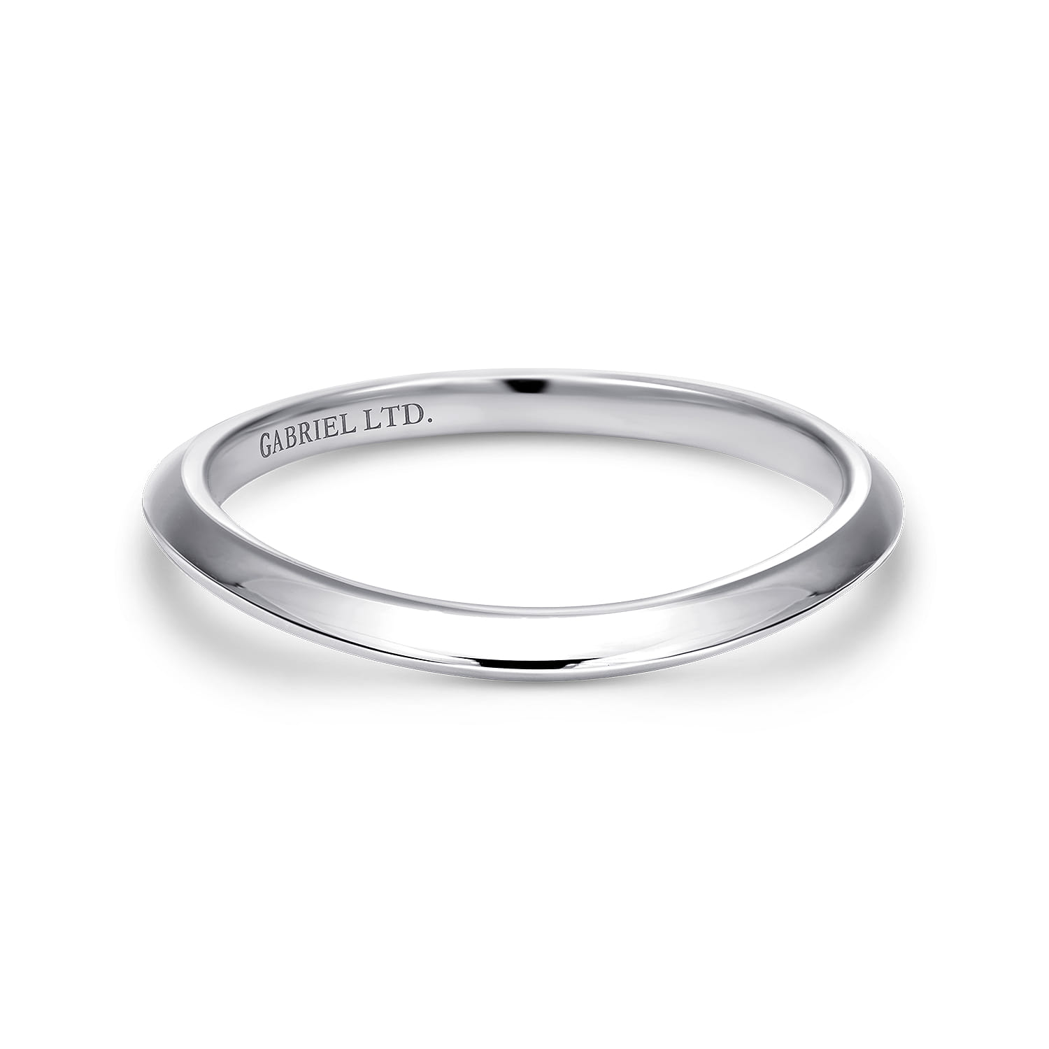 18K White Gold Diamond Matching Wedding Band - Shot 1