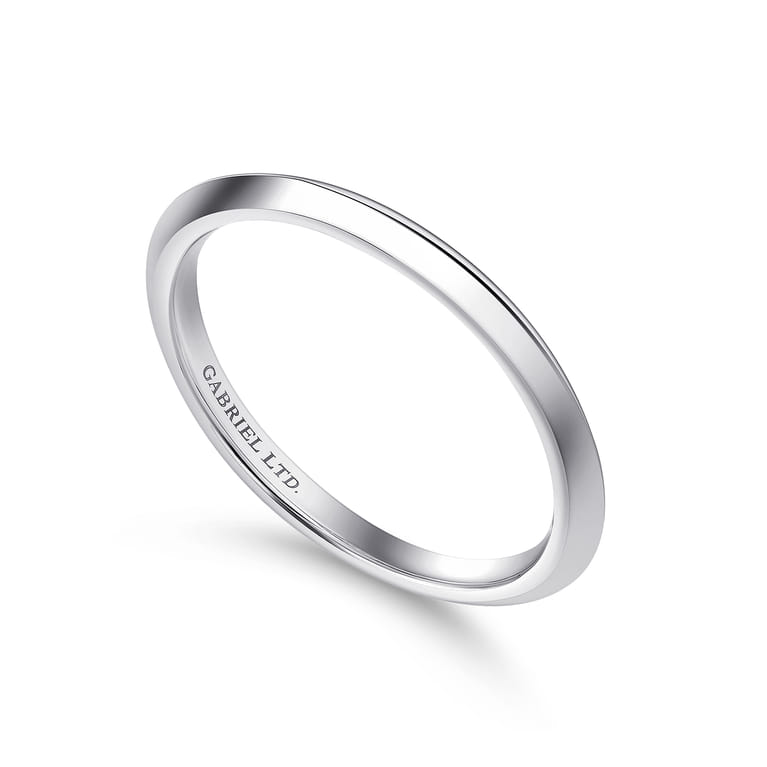 18K White Gold Diamond Matching Wedding Band - Shot 3