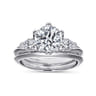 18K White Gold Diamond Matching Wedding Band