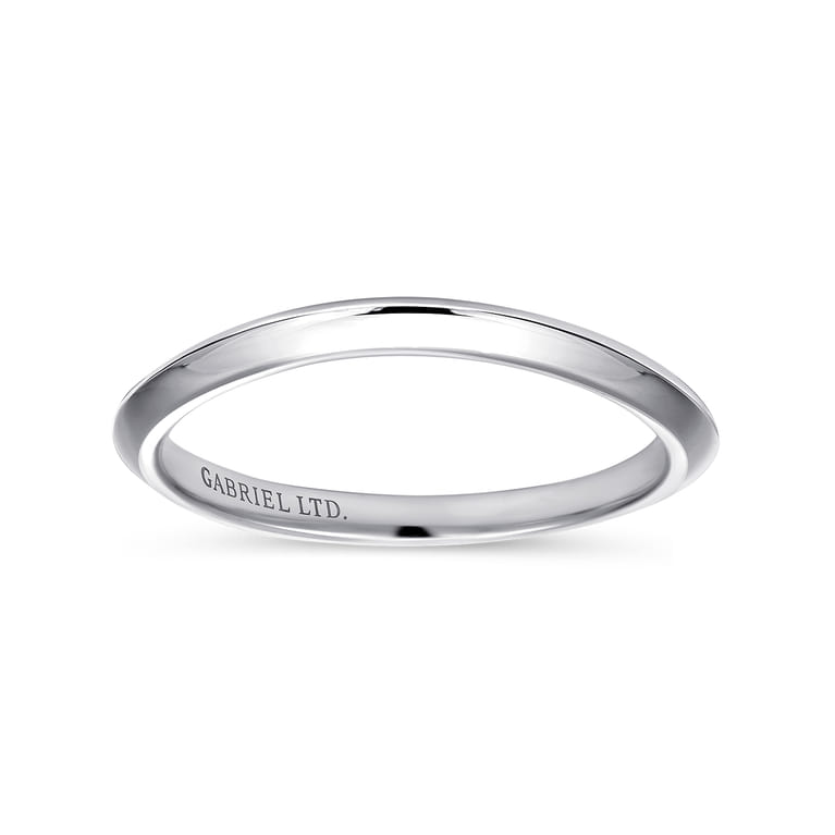 18K White Gold Diamond Matching Wedding Band - Shot 5