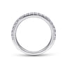 18K White Gold Diamond Matching Wedding Band - 0.39 ct