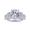 18K White Gold Diamond Matching Wedding Band - 0.39 ct