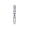 18K White Gold Diamond Matching Wedding Band - 0.39 ct