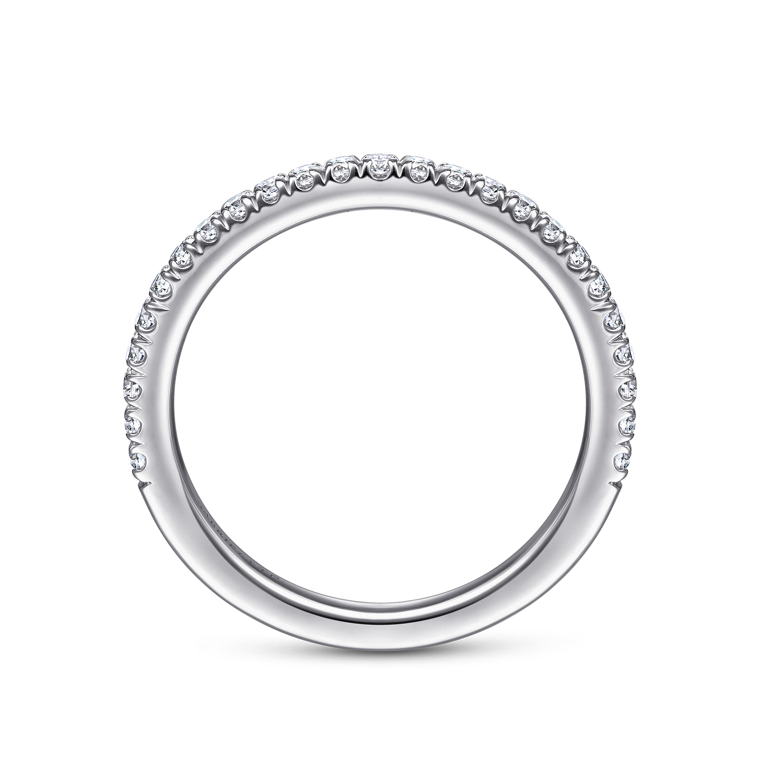 18K White Gold Diamond Matching Wedding Band - 0.26 ct - Shot 2