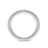 18K White Gold Diamond Matching Wedding Band - 0.26 ct
