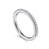 18K White Gold Diamond Matching Wedding Band - 0.26 ct