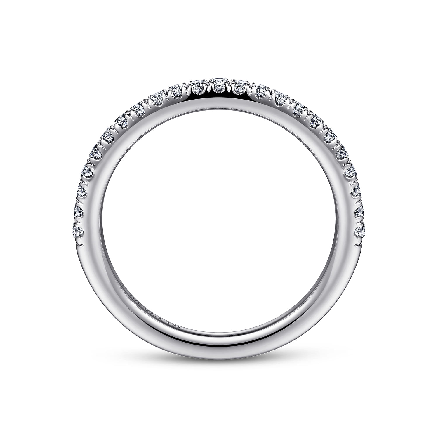 18K White Gold Diamond Matching Wedding Band - 0.25 ct - Shot 2