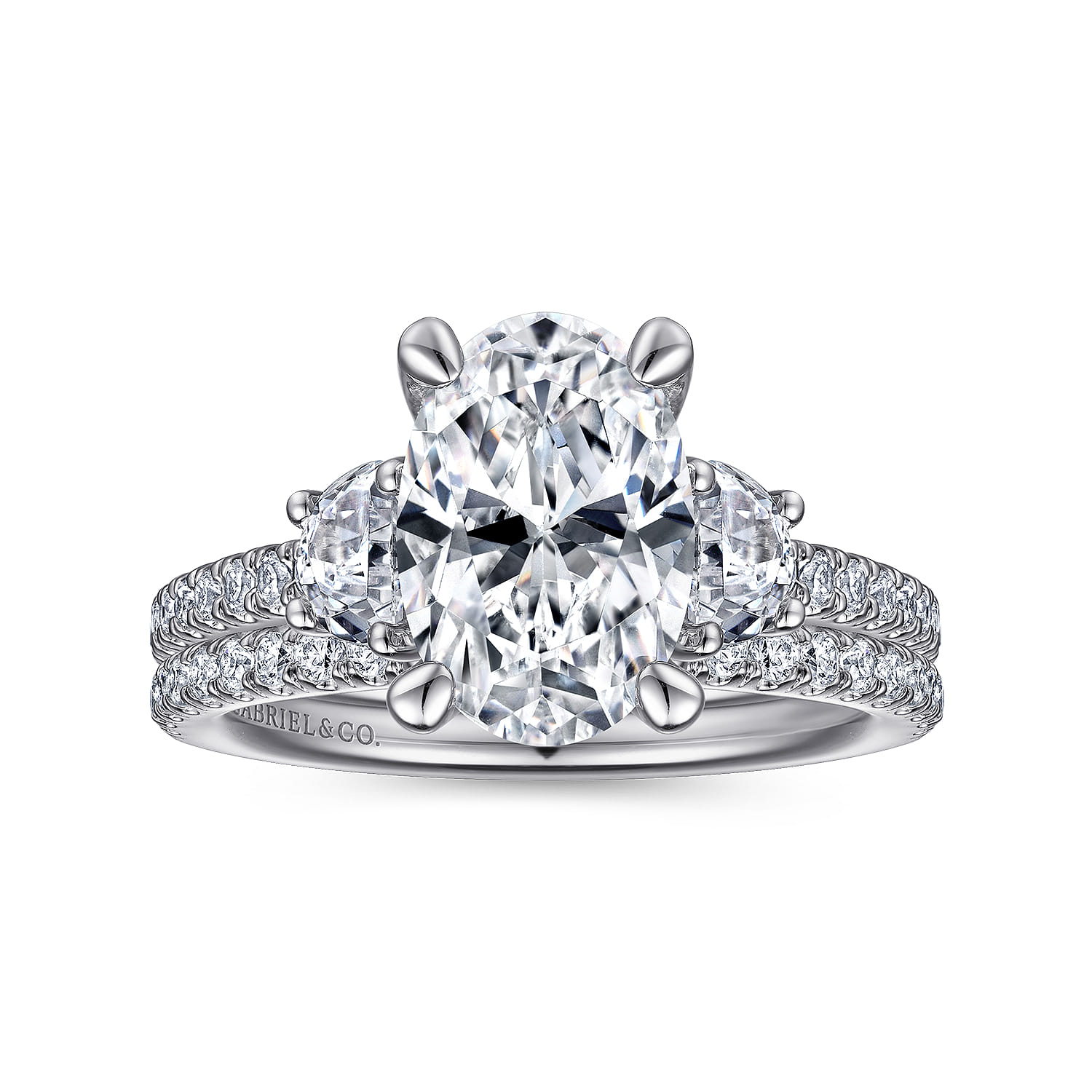 18K White Gold Diamond Matching Wedding Band - 0.25 ct - Shot 4