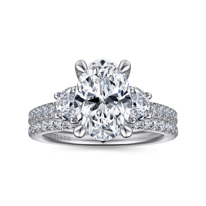 18K White Gold Diamond Matching Wedding Band