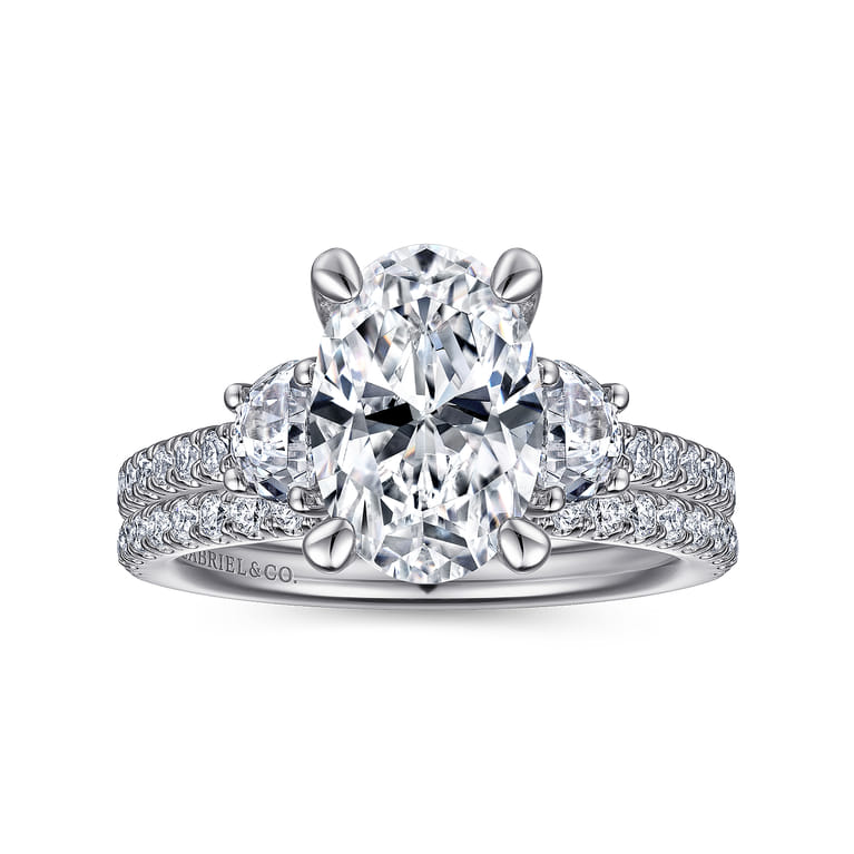 18K White Gold Diamond Matching Wedding Band - 0.25 ct - Shot 4