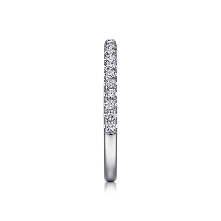 18K White Gold Diamond Matching Wedding Band - 0.25 ct - Shot 5