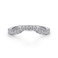 18K White Gold Diamond Matching Wedding Band